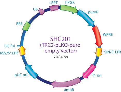 MISSION&#174; TRC2 pLKO.5-puro Empty Vector Control Plasmid DNA Contains no shRNA insert