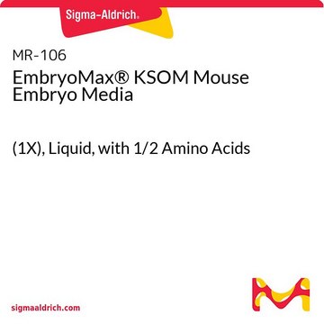 EmbryoMax&#174; KSOM Mouse Embryo Media (1X), Liquid, with 1/2 Amino Acids