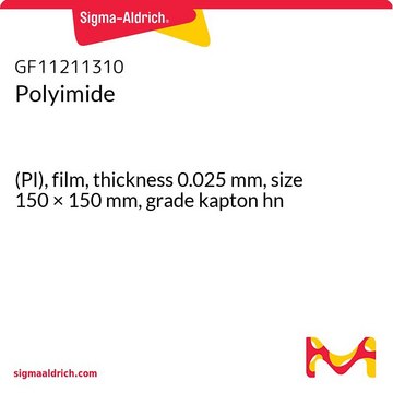 Polyimide (PI), film, thickness 0.025&#160;mm, size 150 × 150&#160;mm, grade kapton hn