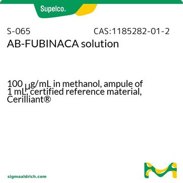 大麻素受体激动剂标准液（AB-FUBINACA） 溶液 100&#160;&#956;g/mL in methanol, ampule of 1&#160;mL, certified reference material, Cerilliant&#174;