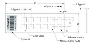 Grace Bio-Labs ONCYTE® AVID™ nitrocellulose film slides 12 (Pads), L × W 6 mm × 6 mm , Pads