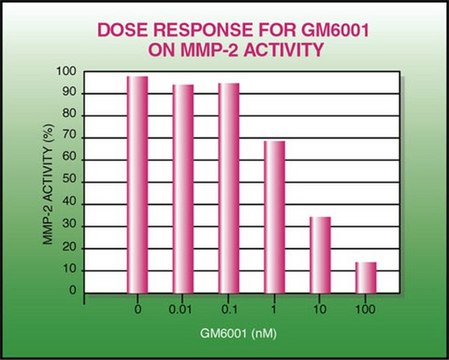 GM6001 MMP抑制剂 The GM6001 MMP Inhibitor controls the biological activity of MMP. This small molecule/inhibitor is primarily used for Biochemicals applications.