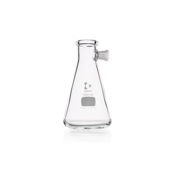 Duran&#174; Filtering Flasks And Bottles With Side-Arm Socket conical bottom (ERLENMEYER SHAPE)