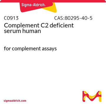 Complement C2 deficient serum human for complement assays