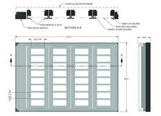 Grace Bio-Labs ProPlate® microarray system tray set size 8 wells, with Delrin® snap clips