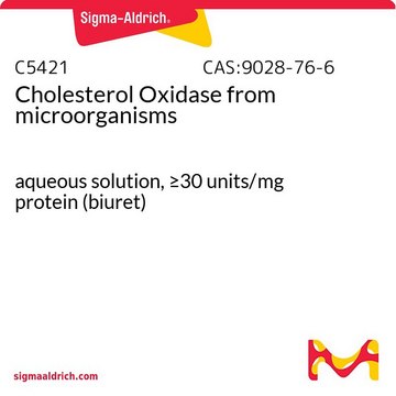 Cholesterol Oxidase from microorganisms aqueous solution, &#8805;30&#160;units/mg protein (biuret)