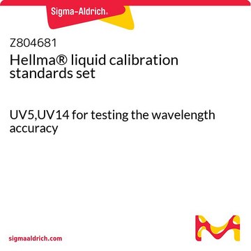 Hellma&#174; 液体校准标准品组合 UV5,UV14 for testing the wavelength accuracy