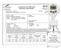 SP Bel-Art® H-B Frio-Temp® Calibrated Electronic Verification Lollipop Stem Thermometer temp. range at 0-70 °C, 0 and 50°C Calibration, bottle volume 60 mL , with organic liquid