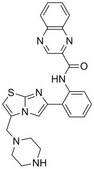 SRT1720 SRT1720, CAS 925434-55-5, is a cell-permeable inhibitor of the mitochondrial SIRT3. Inhibition is AceCS2-competitive (Ki = 0.56 µM; Km = 2.44 µM), but NAD+-uncompetitive (Ki = 0.34 µM; Km = 280 µM).