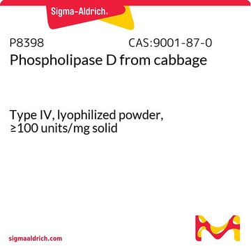 Phospholipase D from cabbage Type IV, lyophilized powder, &#8805;100&#160;units/mg solid