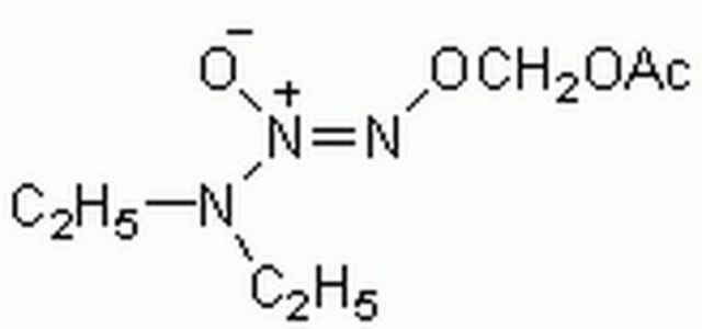 Diethylamine NONOate/AM An esterase-sensitive and cell permeable, O&#178;-acetoxymethylated diazeniumdiolate that acts as an intracellular nitric oxide (NO) donor (1.83 mol of NO/mol).