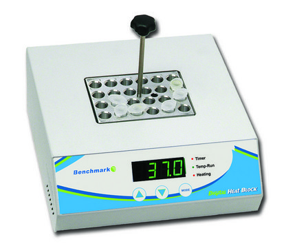 Digital dry bath to hold, one block, AC/DC input 115 V AC, US 3-pin plug