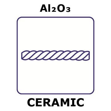 Alumina fiber, tex number 250, length 1 m, filament diameter 0.01mm