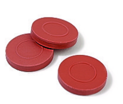 隔片，PTFE/红色橡胶套，100件 PTFE/red rubber, diam. × thickness 8&#160;mm × 0.050&#160;in., for use with screw cap, 8-425