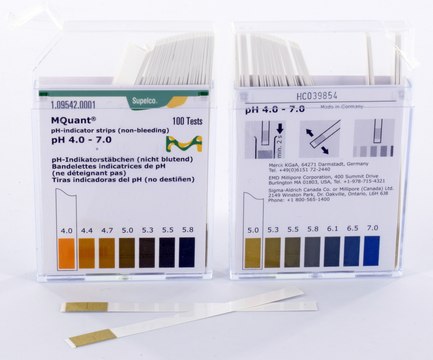 pH指示条 pH 4.0-7.0 non-bleeding, colorimetric, pH range 4.0-7.0, MQuant&#174;