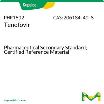 替诺福韦 Pharmaceutical Secondary Standard; Certified Reference Material