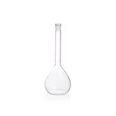 DURAN® Volumetric flask partially ground without print neck joint: ST/NS 19/26, flask capacity (500 mL)