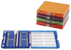Premium Plus Slide Box to hold, 100 slide(s), translucent assorted colors acrylonitrile-butadiene-styrene (ABS)
