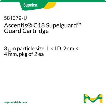 Ascentis&#174; C18 Supelguard 保护柱芯 3&#160;&#956;m particle size, L × I.D. 2&#160;cm × 4&#160;mm, pkg of 2&#160;ea