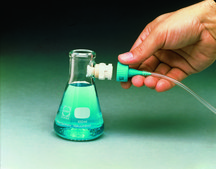 Keck® Quick-Disconnect Adapter flask/bulkhead adapter, white