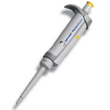 Eppendorf Research&#174; plus Pipette, fixed volume single-channel, volume 200&#160;&#956;L, yellow