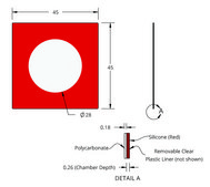 Grace Bio-Labs CoverWell™ imaging chambers diam. × thickness 28 mm × 0.26 mm