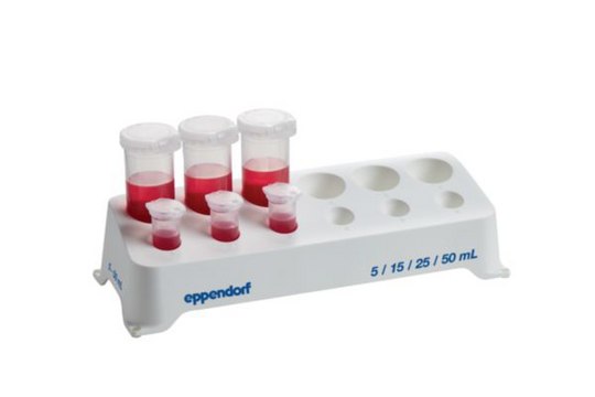 Eppendorf&#174; Tube Rack for 5.0, 15 and 50 mL Tube Holds 12 x 5-15 mL tubes, pkg of 2&#160;pieces, white, autoclavable