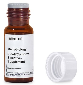 大肠埃希菌/大肠菌群选择性补充剂 for Escherichia coli, for coliforms, pkg of 10&#160;vials, for use with ChromoCult&#174; Coliform Agar