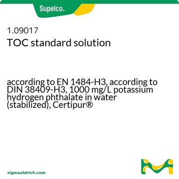 TOC标准液 according to EN 1484-H3, according to DIN 38409-H3, 1000&#160;mg/L potassium hydrogen phthalate in water (stabilized), Certipur&#174;