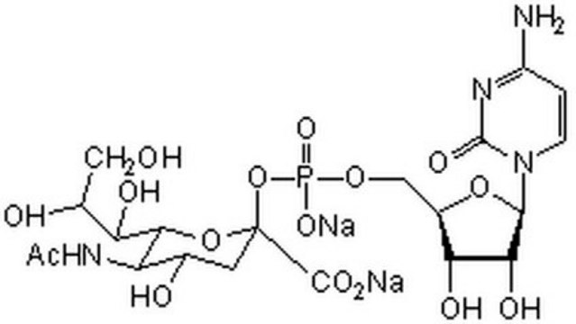 CMP-唾液酸，二钠盐 CMP-sialic acid is the activated form of sialic acid that is required for the biosynthesis of sialic acid-containing complex carbohydrates.