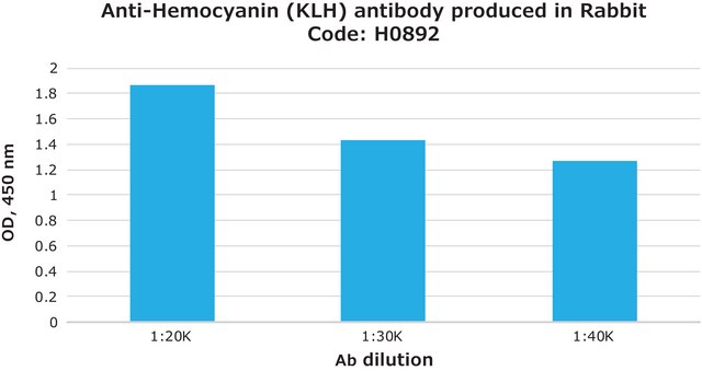 Anti-Hemocyanin (KLH) antibody produced in rabbit affinity isolated antibody, buffered aqueous solution