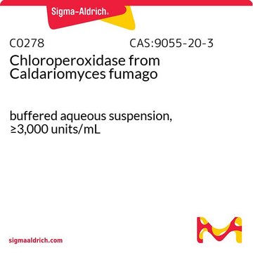 Chloroperoxidase from Caldariomyces fumago buffered aqueous suspension, &#8805;3,000&#160;units/mL