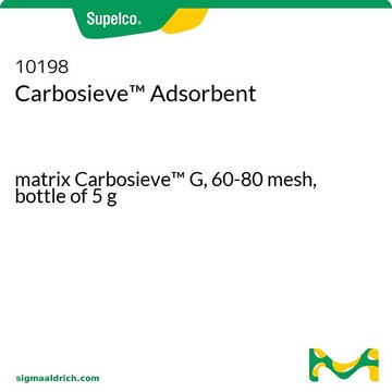 Carbosieve Adsorbent matrix Carbosieve G, 60-80&#160;mesh, bottle of 5&#160;g