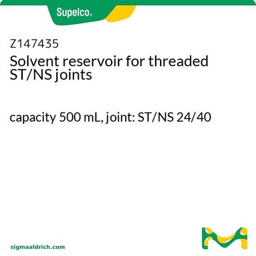 ST/NS 螺纹接头的溶剂贮存器 capacity 500&#160;mL, joint: ST/NS 24/40