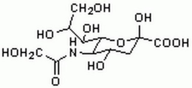 N-羟乙酰神经氨酸 Formed by the action of CMP-Neu5Ac hydroxylase. Humans are devoid of this compound due to a mutation in the human CMP-Neu5Ac hydroxylase gene that occurred after the Homo-Pan divergence.