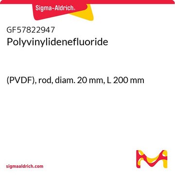 Polyvinylidenefluoride (PVDF), rod, diam. 20&#160;mm, L 200&#160;mm