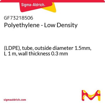 Polyethylene - Low Density (LDPE), tube, outside diameter 1.5mm, L 1&#160;m, wall thickness 0.3&#160;mm