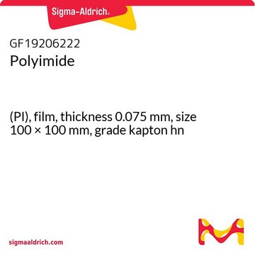 Polyimide (PI), film, thickness 0.075&#160;mm, size 100 × 100&#160;mm, grade kapton hn