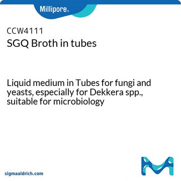 SGQ Broth in tubes Liquid medium in Tubes for fungi and yeasts, especially for Dekkera spp., suitable for microbiology