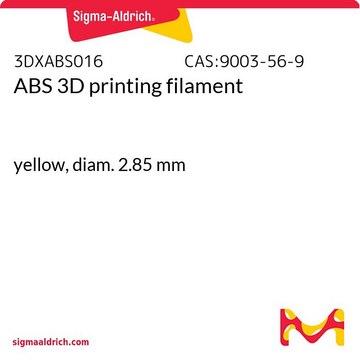 ABS 3D printing filament yellow, diam. 2.85&#160;mm