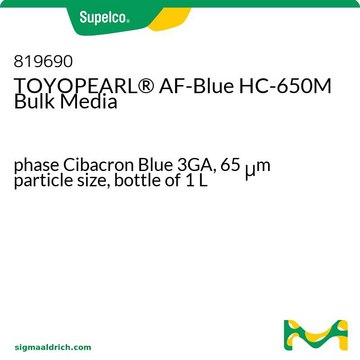 TOYOPEARL&#174; AF-Blue HC-650M Bulk Media phase Cibacron Blue 3GA, 65&#160;&#956;m particle size, bottle of 1&#160;L