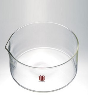 Synthware&#8482; Crystallizing dish with spout clear borosilicate glass 3.3, volume 250&#160;mL, diam. × H 100&#160;mm × 50&#160;mm