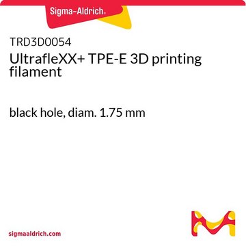 UltrafleXX+ TPE-E 3D printing filament black hole, diam. 1.75&#160;mm