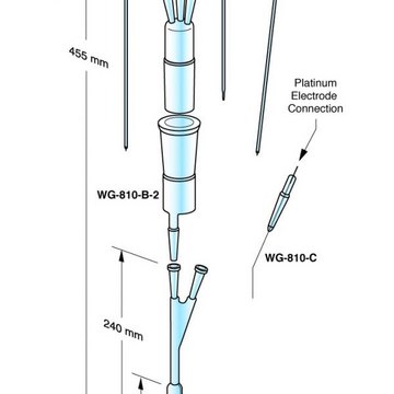 Wilmad&#174; Suprasil&#174; Electrolytic Assembley for use with Joel, pack of 1