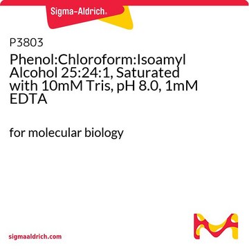 Phenol:Chloroform:Isoamyl Alcohol 25:24:1, Saturated with 10mM Tris, pH 8.0, 1mM EDTA for molecular biology