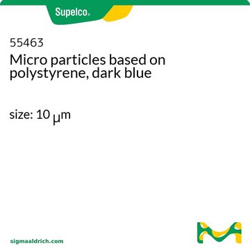 Micro particles based on polystyrene, dark blue size: 10 &#956;m