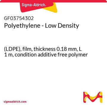 Polyethylene - Low Density (LDPE), film, thickness 0.18&#160;mm, L 1&#160;m, condition additive free polymer