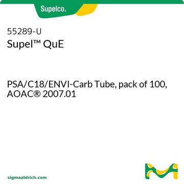 Supel&#8482; QuE PSA/C18/ENVI-Carb Tube, pack of 100, AOAC&#174; 2007.01