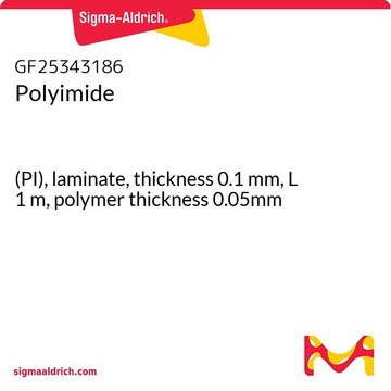 Polyimide (PI), laminate, thickness 0.1&#160;mm, L 1&#160;m, polymer thickness 0.05mm