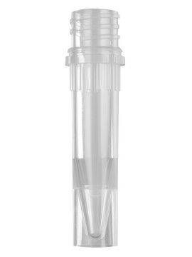 Screw cap tube self-standing, size 2.0&#160;mL, assorted colors, pkg of 8x500caps/cs, sterile